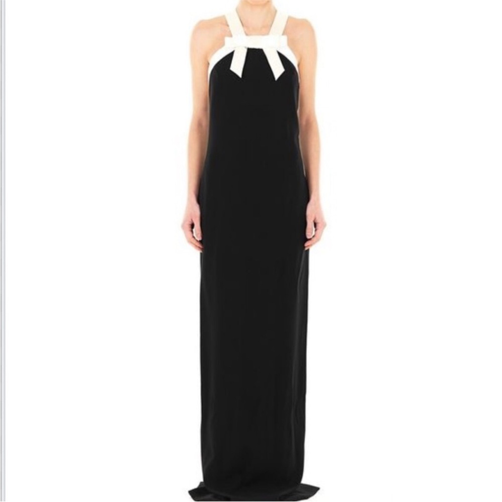 Viktor & Rolf Black Silk Bow Gown